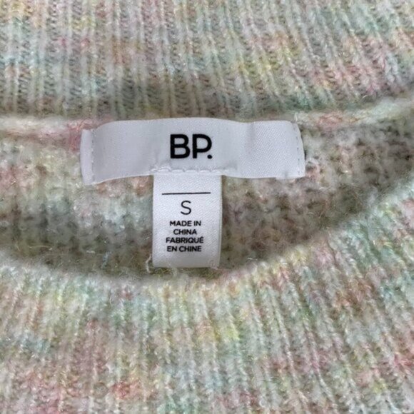 Nordstrom BP Women's Sweater Space Dye Rainbow Multicolor Long Sleeve Size Small - Picture 5 of 8